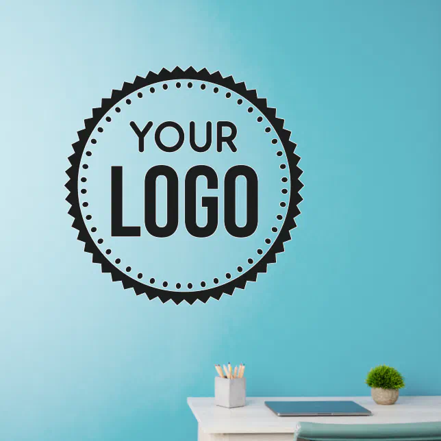 Custom Company Logo Wall Decal Zazzle