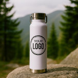 Custom Company Logo Water Bottle<br><div class="desc">Personalize a water bottle with this simple and minimalist Logo template,  and promote your Company or Business to Increase leads and generate more sales. Add your Logo,  If you need help or matching items,  please contact me</div>