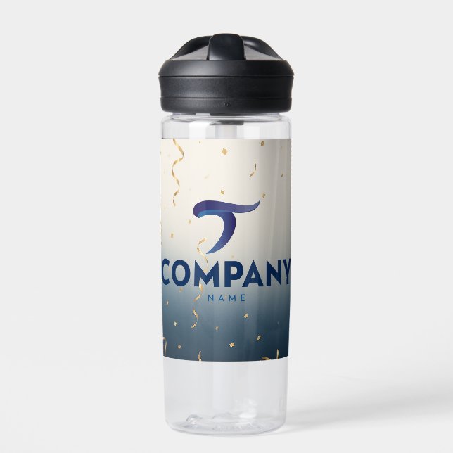 Custom Company Logo Water Bottles Branded Hydrate (Front)