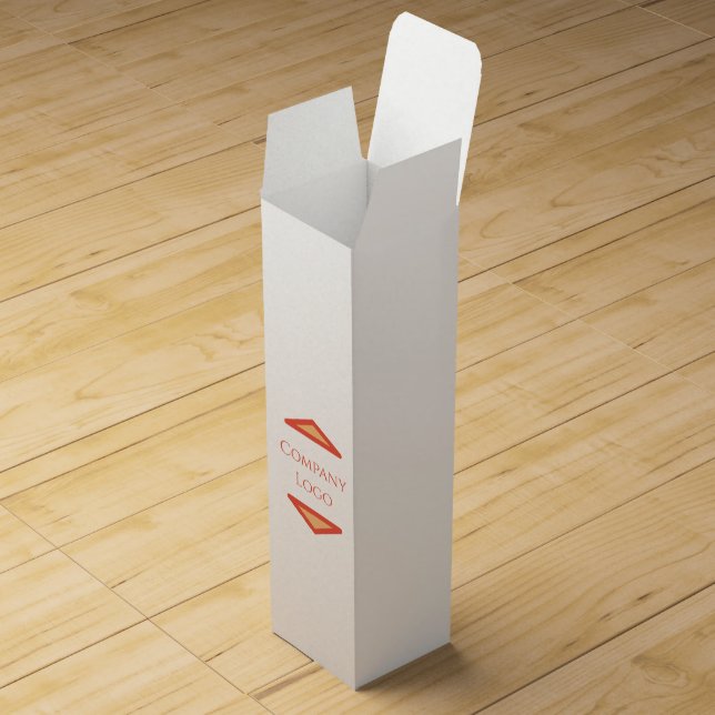 Custom Company Logo  Wine Box (Opened)