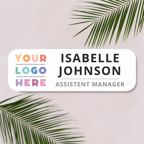 Custom Company Logo With Magnetic Or Safety Pin Name Tag