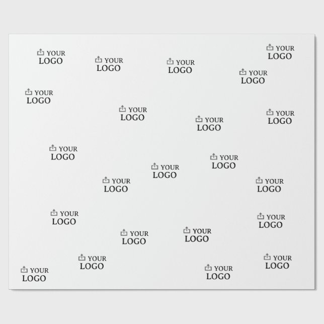 Custom Company Logo  Wrapping Paper (Flat)