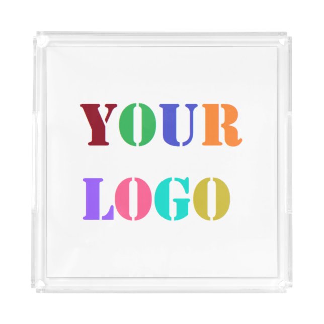Custom Company Logo Your Business Acrylic Tray (Front)