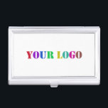 Custom Company Logo Your Business Card Case<br><div class="desc">Custom Colors - Business Card Case with Your Logo or Photo / Text Promotional Business Personalized Business Card Cases / Gift - Add Your Logo / Image and Text / Information - Resize and move elements with Customization tool. Choose / add your favorite background color ! Please use your logo...</div>