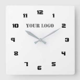 Custom Company Logo Your Business Clock