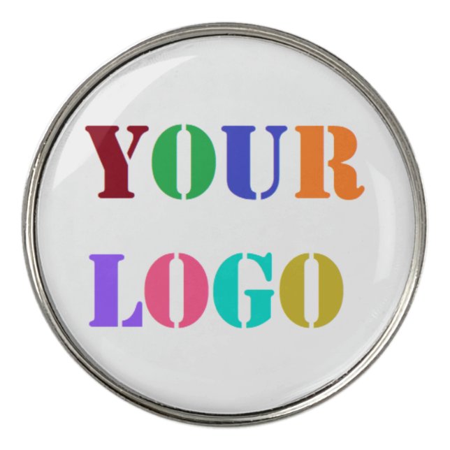 Custom Company Logo Your Business Golf Ball Marker (Front)