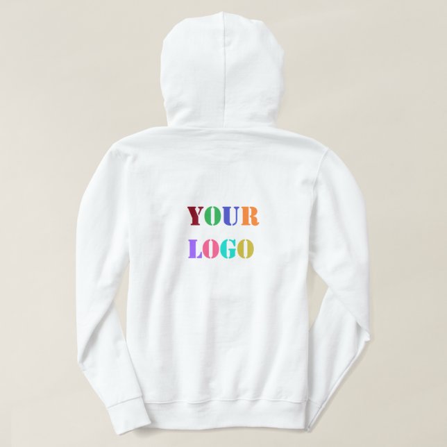 Custom Company Logo Your Business Hoodie (Design Back)