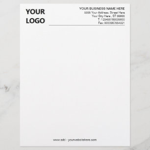 Custom Company Logo Your Business Letterhead