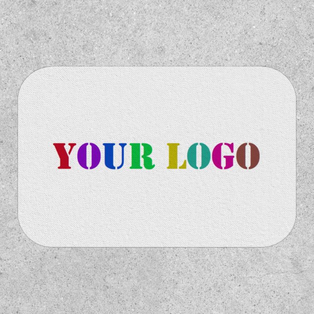 Custom Company Logo Your Business Patch Template (Front)
