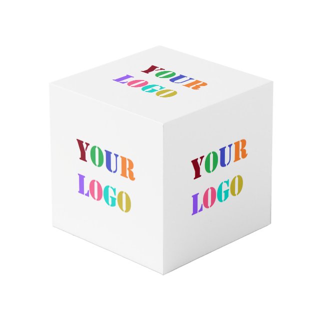 Custom Company Logo Your Business Promotional Cube (Front Angled)