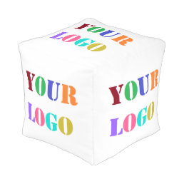 Custom Company Logo Your Business Promotional Pouf