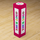 Custom Company Logo Your Business Wine Gift Boxes<br><div class="desc">Custom Colors - Wine Box with Your Company Logo Business Promotional Personalized Gift Boxes - Make Unique Your Own Design - Add Your Logo / Image or QR Code - Photo / or Text / more - Resize and move or remove and add elements / image with Customization tool. Choose...</div>