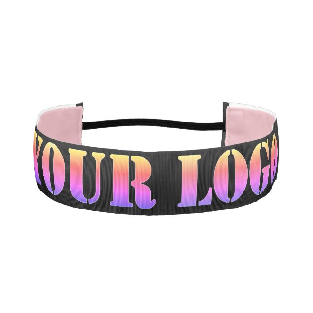 Custom Company Logo Your Promotional Business Athletic Headband (Front)
