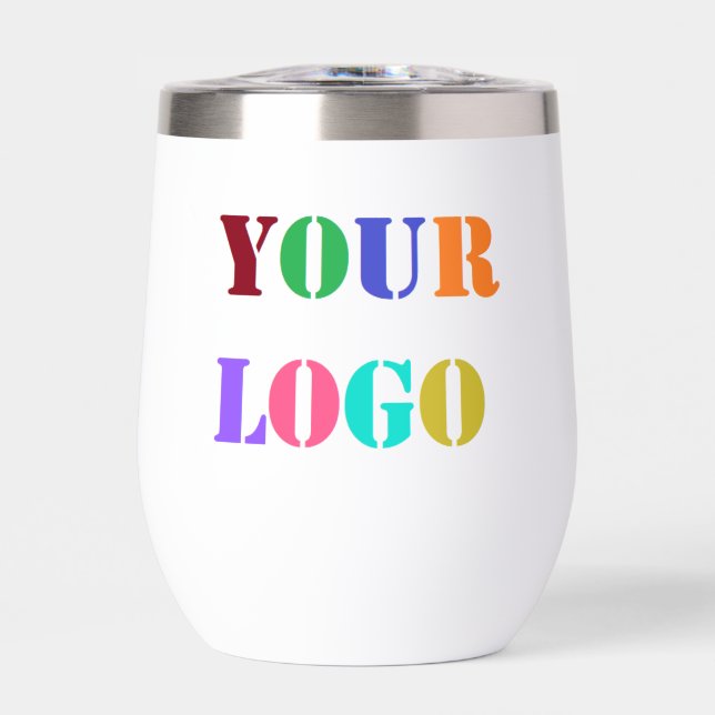 Custom Company Logo Your Promotional Business Thermal Wine Tumbler (Front)
