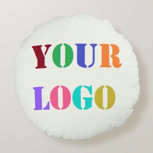 Custom Company Logo Your Promotional Round Pillow