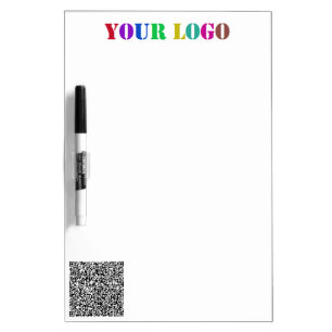 Custom Company Logo Your QR Code Dry Erase Board