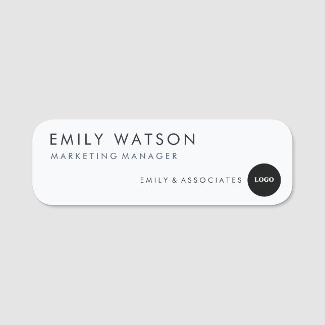 Custom Company Name Badge – Professional Staff ID  (Front)