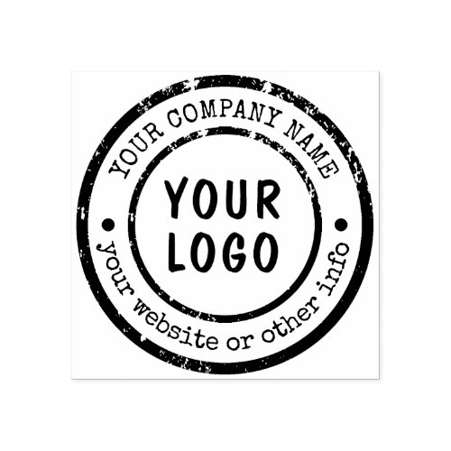 Custom Company Name Business Logo rubber stamp