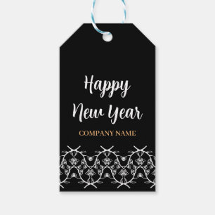 Custom Company Name Happy New Year Gift Tags