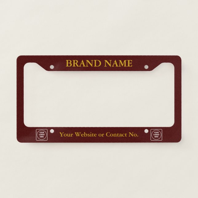 Custom Company Name Logo Small Business Frame (Front)