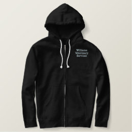 Custom Company Name Multi Color Script Options Embroidered Hoodie