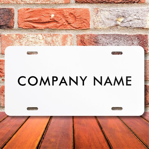 Custom Company Name Or Personal Name License Plate