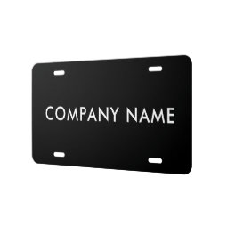 Custom Company Name Or Personal Name License Plate | Zazzle