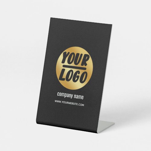 Custom company name  your business logo promotion pedestal sign