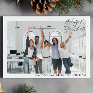 Custom Company Photo Logo Business Christmas 2024 Holiday Card