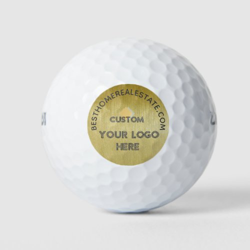 Custom Company Promotion Marketing Logo Website  Golf Balls