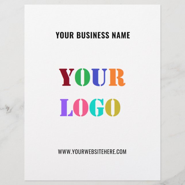 Custom Company Promotional Business Flyer Template (Front)