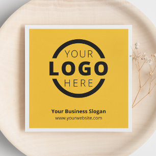 Custom Company Promotional Business Logo Branded Napkins