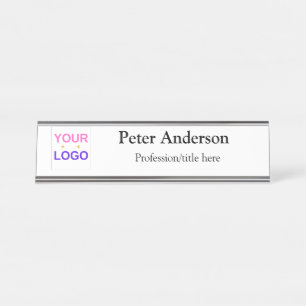 Custom company store business employee desk name plate