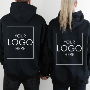 Custom Company Sweatshirt Business Logo Zip Hoodie