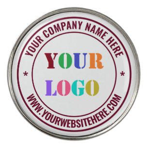 Custom Company Your Logo and Text Golf Ball Marker