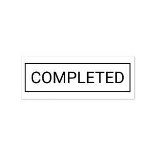 Custom Completed Label Rustic Wood Art Rubber Stamp