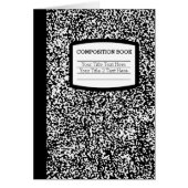 Custom Composition Book Funny School Teacher (Front)