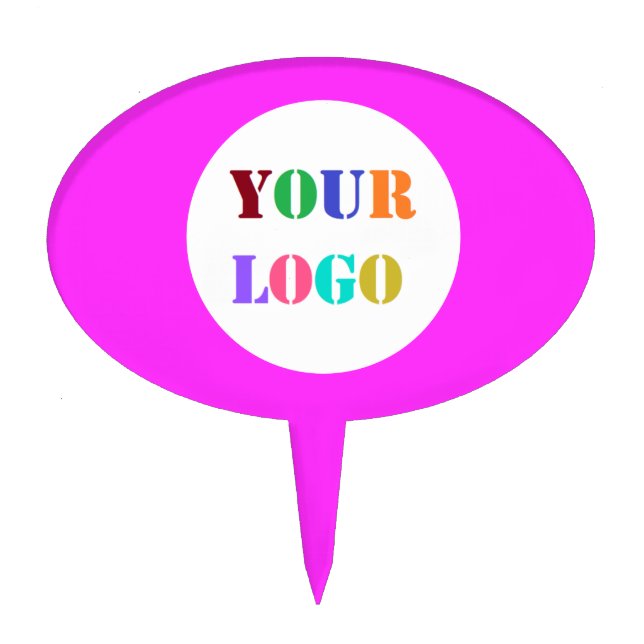 Custom Comppany Logo Your Business Cake Topper (Front)
