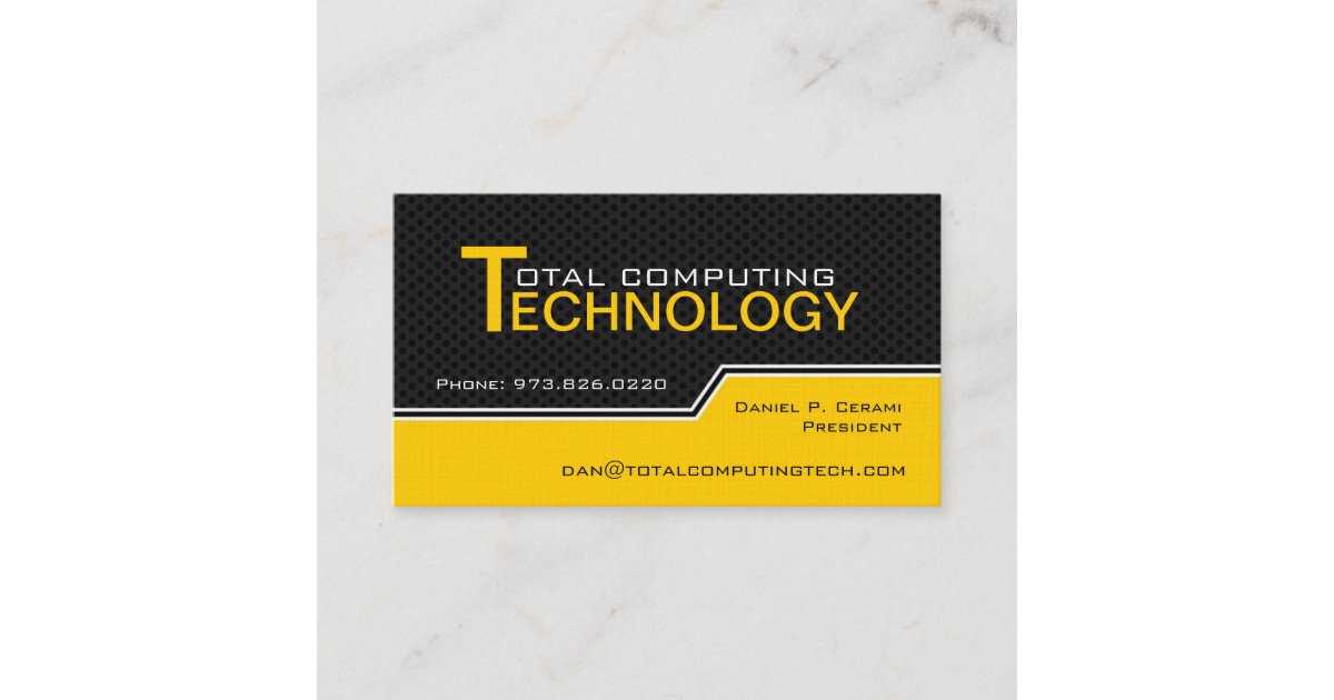 Custom Computer Technician Business Card Zazzle 5797