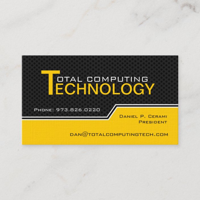 Custom Computer Technician Business Card