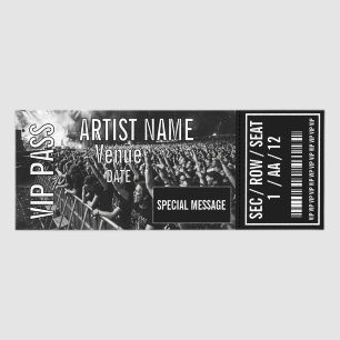 Custom Concert Ticket Gift Idea DIY Event Ticket