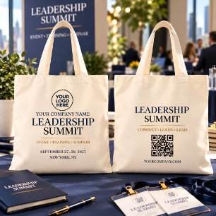 Custom Conference Company Logo Seminar Event Tote Bag