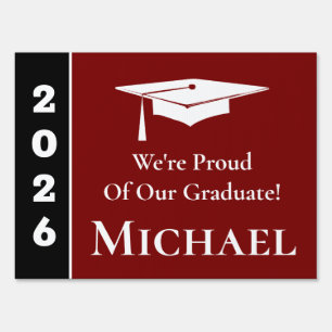 Custom Congrats Grad School Graduation Sign