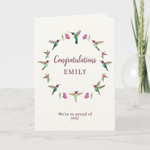 Custom Congratulations Card