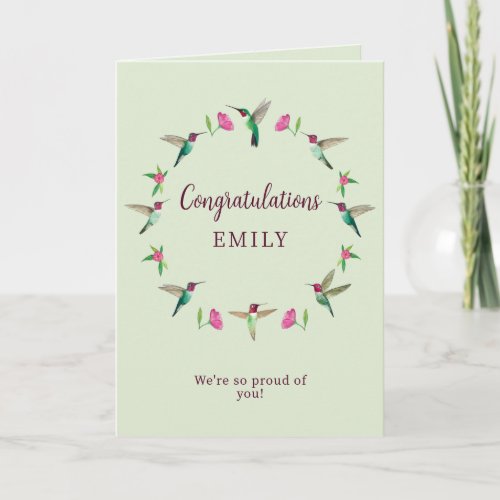 Custom Congratulations Card