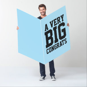 CUSTOM CONGRATULATIONS GIANT GREETING CARD