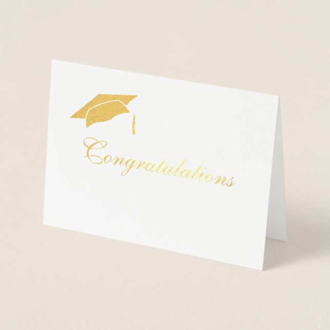 Custom Congratulations Graduate Foil Card (Front)