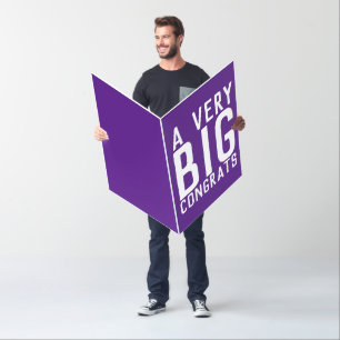 CUSTOM CONGRATULATIONS OVERSIZED BIG HUGE GREETING CARD