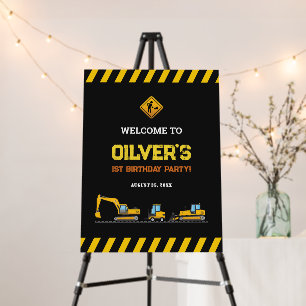 Custom Construction Dump Trucks Welcome Signs