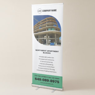 Custom Construction Info Retractable Banner